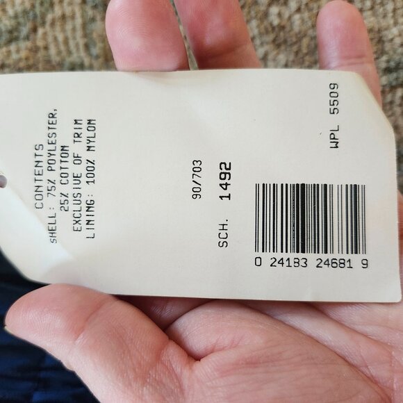 NWT Vtg 80's Crown Royal California Imperial Teal Blue Zip Jacket XL Made In USA - Picture 5 of 11